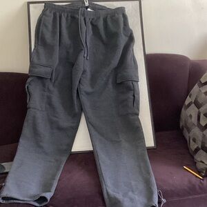 Men's Charcoal Cargo Pants